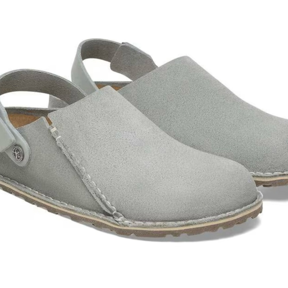 Birkenstock Gray Suede Mules - Picture 6 of 6